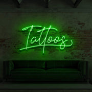 Tattoo Cursive For Tattoo Parlours Neon Sign