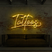 Tattoo Cursive For Tattoo Parlours Neon Sign