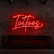 Tattoo Cursive For Tattoo Parlours Neon Sign