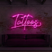 Tattoo Cursive For Tattoo Parlours Neon Sign