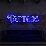 Tattoos Double Line Neon Sign