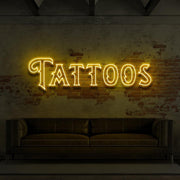 Tattoos Double Line Neon Sign