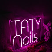 Taty Nails Neon Sign