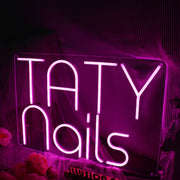 Taty Nails Neon Sign