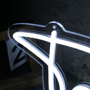 Taurus White Name Neon Sign