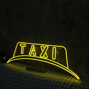 Taxi Light Sign Yellow Neon Sign