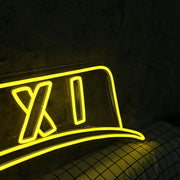 Taxi Light Sign Yellow Neon Sign