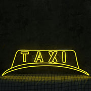 Taxi Light Sign Yellow Neon Sign