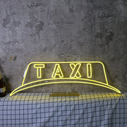 Taxi Light Sign Yellow Neon Sign