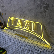 Taxi Light Sign Yellow Neon Sign