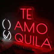 TE AMO TEQUILA Red Neon Sign