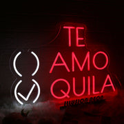 TE AMO TEQUILA Red Neon Sign