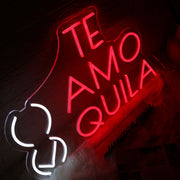 TE AMO TEQUILA Red Neon Sign