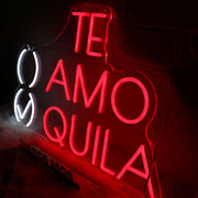 TE AMO TEQUILA Red Neon Sign