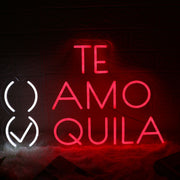 TE AMO TEQUILA Red Neon Sign