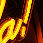 Te Veo Lola Orange Neon Sign