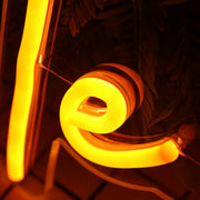 Te Veo Lola Orange Neon Sign