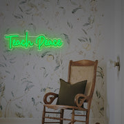 Teach Peace LED Neon Sign