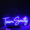 Team Smity Blue Neon Sign