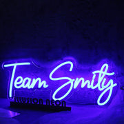 Team Smity Blue Neon Sign