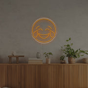 Tear Of Joy Emoji LED Neon Sign