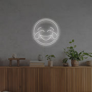 Tear Of Joy Emoji LED Neon Sign