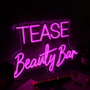 Tease Beauty Bar Pink Neon Sign