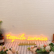 Tequila Sunrise Orange Neon Sign