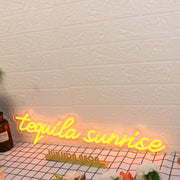 Tequila Sunrise Orange Neon Sign