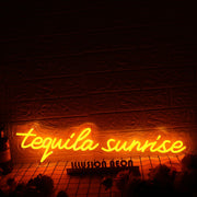 Tequila Sunrise Orange Neon Sign