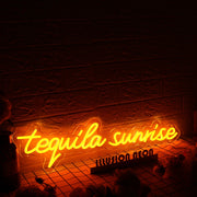 Tequila Sunrise Orange Neon Sign