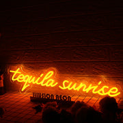 Tequila Sunrise Orange Neon Sign