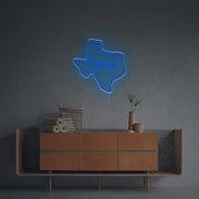 Texas State Outline LED Neon Sign