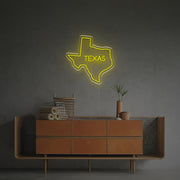 Texas State Outline LED Neon Sign