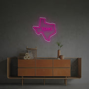 Texas State Outline LED Neon Sign