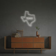 Texas State Outline LED Neon Sign