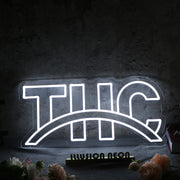 THC White Neon Sign