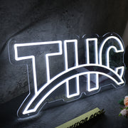 THC White Neon Sign