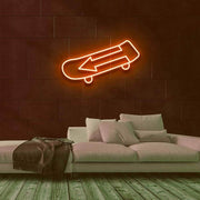 The Assassins Skateboard Neon Sign