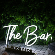 The Bar White Neon Sign