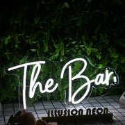 The Bar White Neon Sign