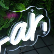 The Bar White Neon Sign