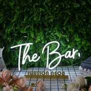 The Bar White Neon Sign