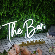 The Bar White Neon Sign