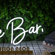 The Bar White Neon Sign