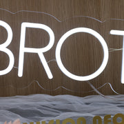 The Brotique White Neon Sign