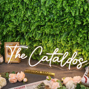 The Cataldos Yellow Neon Sign