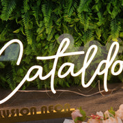 The Cataldos Yellow Neon Sign