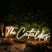 The Cataldos Yellow Neon Sign