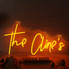 The Clines Orange Neon Sign